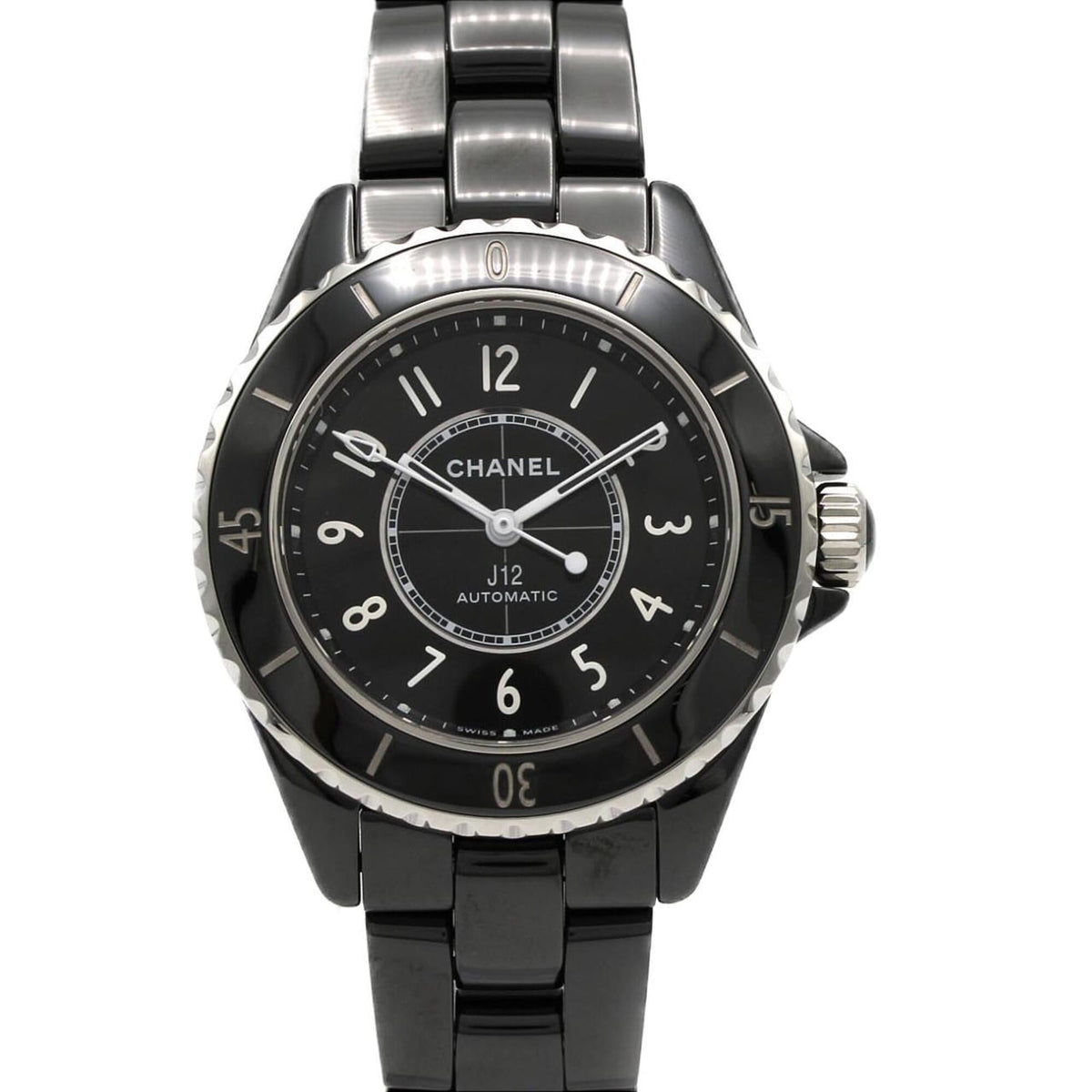 Chanel J12 Caliber 12.2 33mm Ceramic H5696 Automatic Watch — Very Good