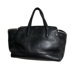 Salvatore Ferragamo Leather Gancini Handbag EZ-21 E424 Black Women's — Like New