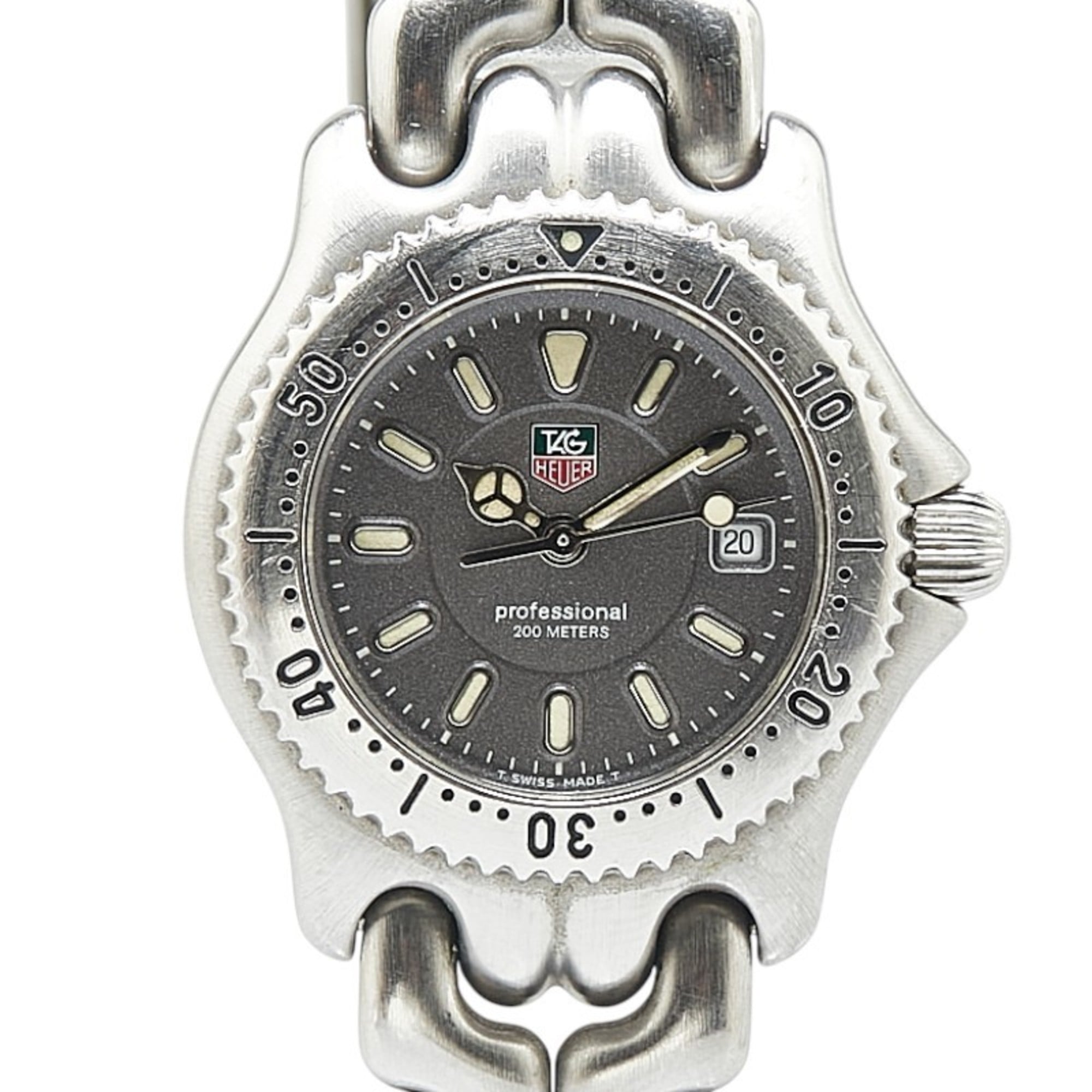 TAG Heuer Cell Watch WG1313-0 Quartz Grey Dial Stainless Steel Ladies HEUER — Good