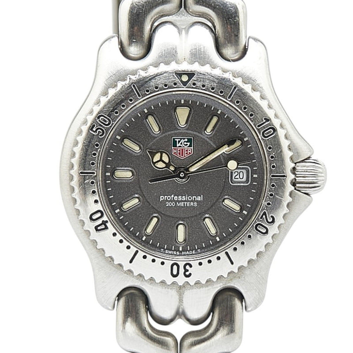 TAG Heuer Cell Watch WG1313-0 Quartz Grey Dial Stainless Steel Ladies HEUER — Good