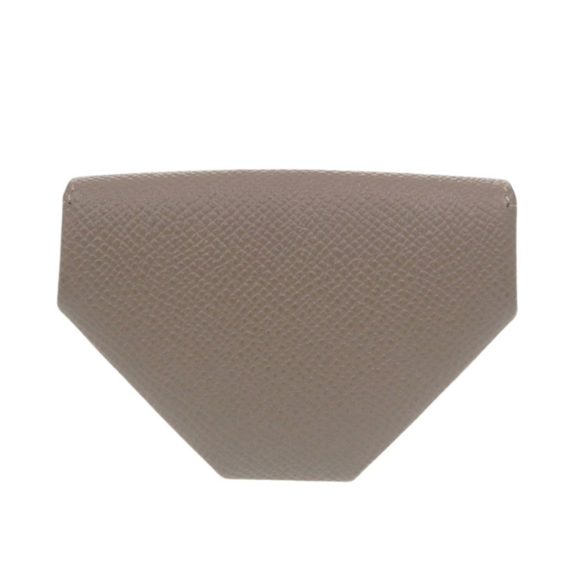 Hermes Like new Hermès Levain Quatre Epsom Leather Asphalt A Stamp (2017) Gray Wallet/Coin Case 1097