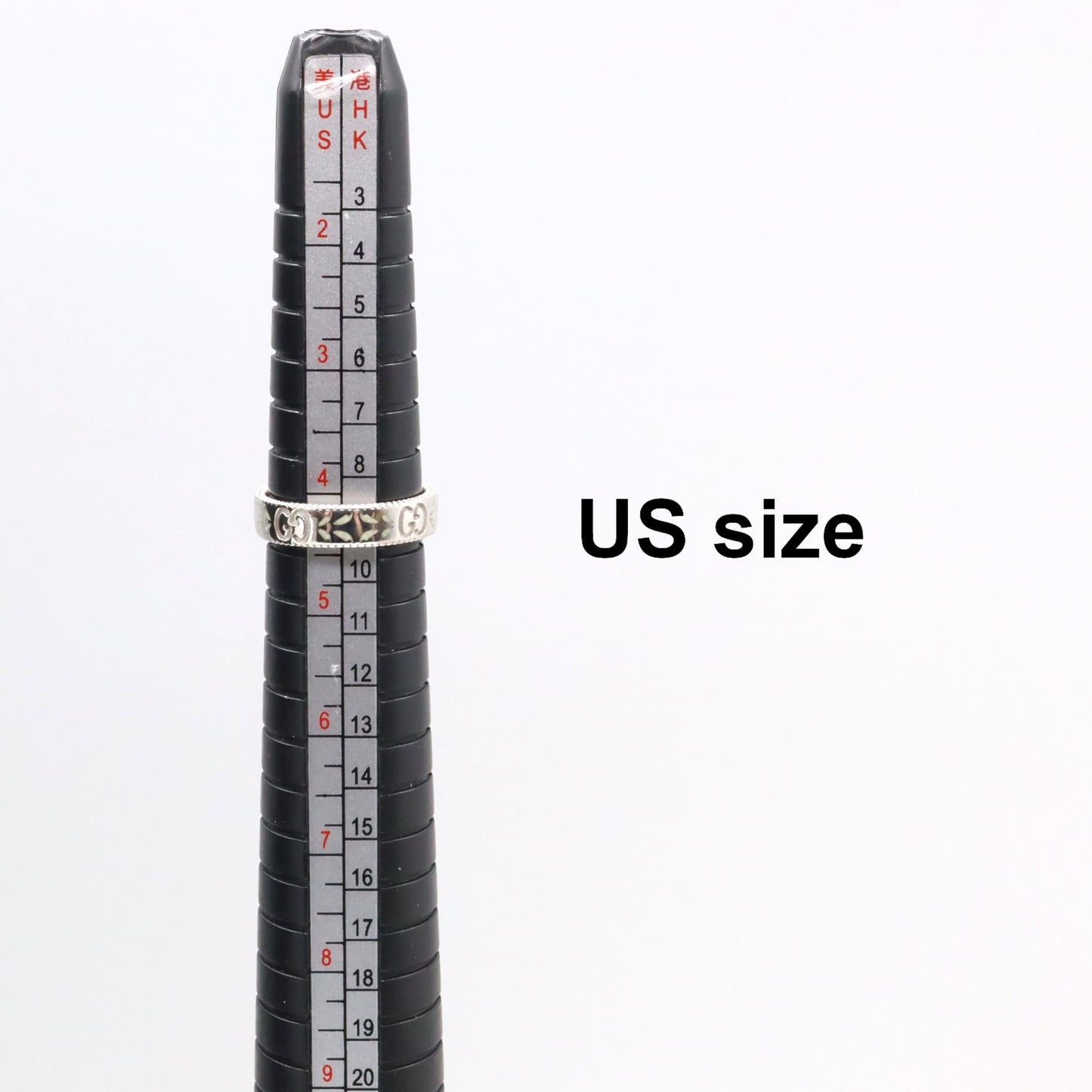 Gucci Icon Ring, 18K White Gold with Diamonds, Silver, for Men and Women