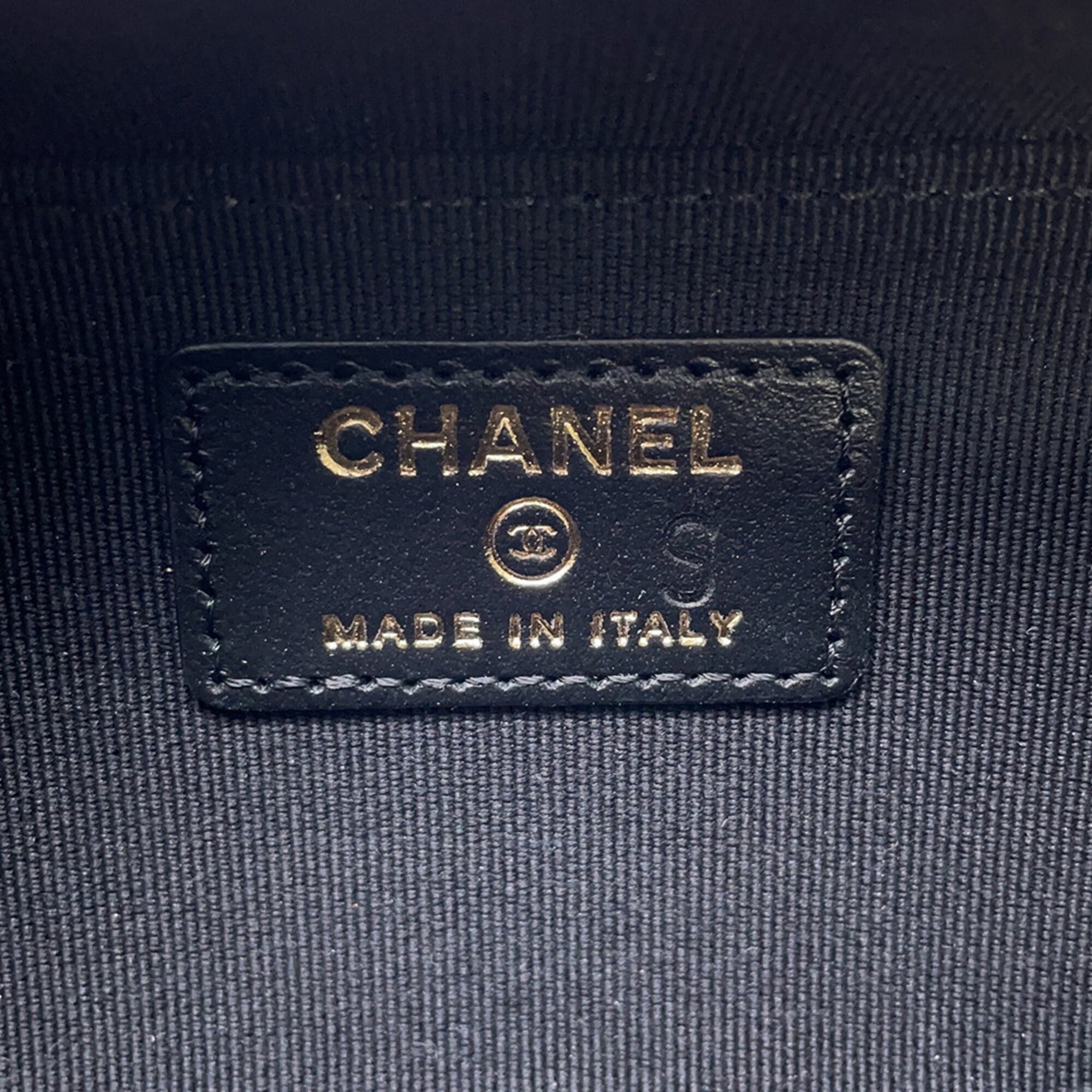 Chanel Chain Shoulder Bag Boy Mini Caviar Skin AP2708 CHANEL Handbag Black Sale Item — Like New