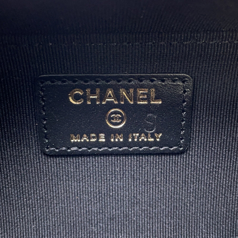 Chanel Chain Shoulder Bag Boy Mini Caviar Skin AP2708 CHANEL Handbag Black Sale Item — Like New