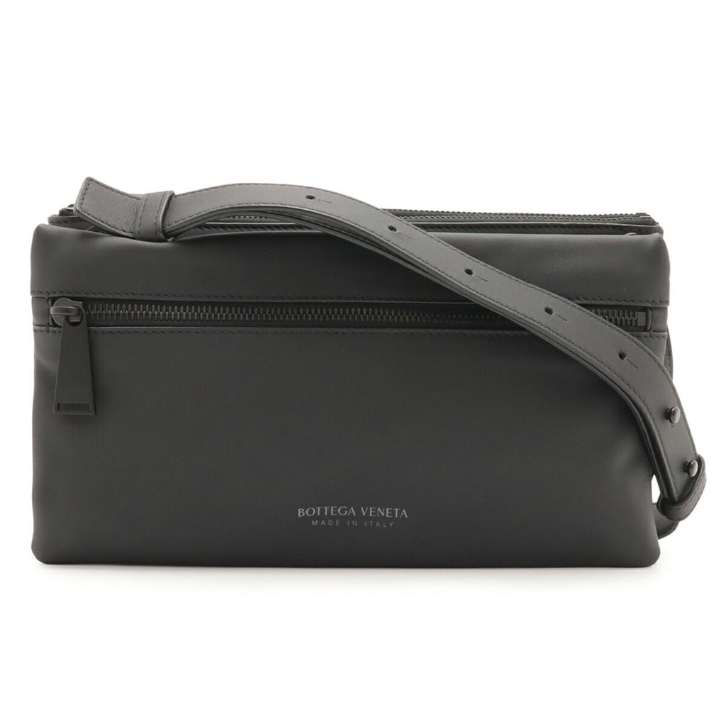 BOTTEGA VENETA shoulder bag, crossbody clutch, pouch in black leather