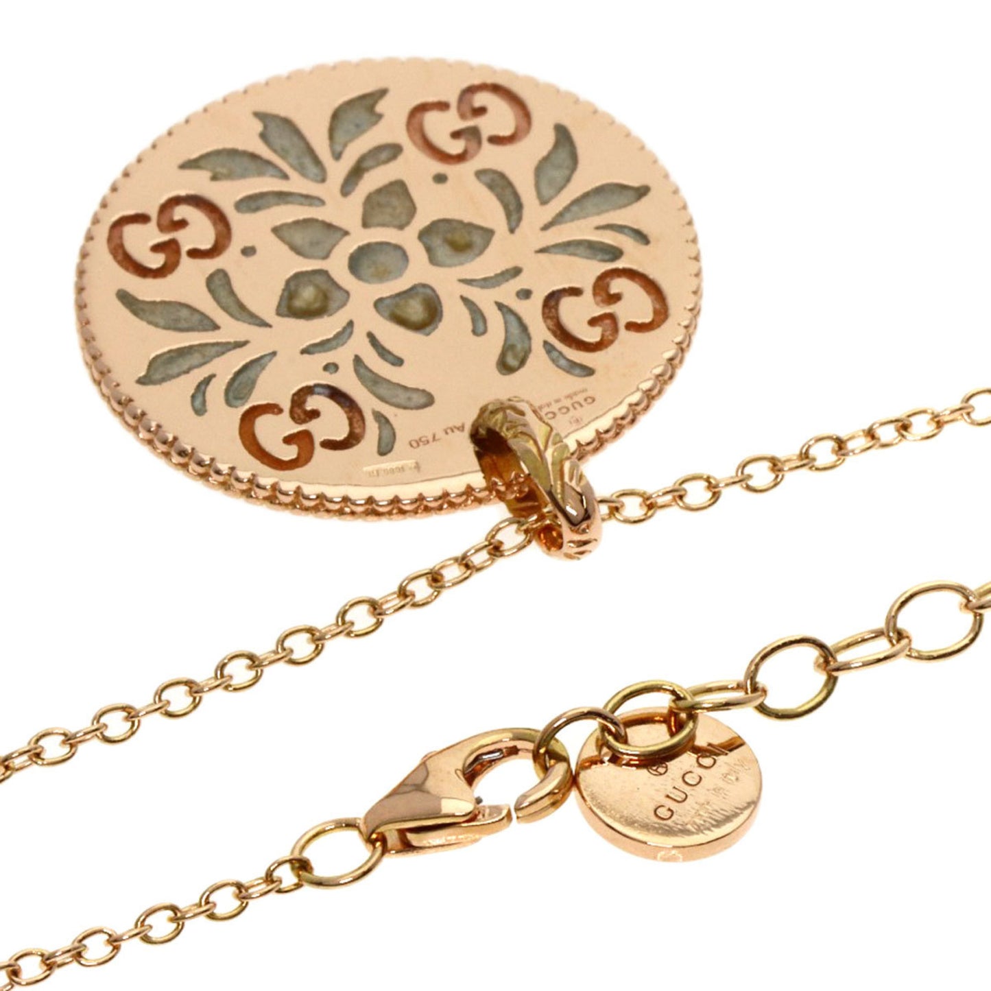 Gucci Icon Bloom Necklace 18K Pink Gold Women's GUCCI