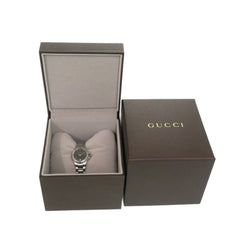 Excellent condition Gucci 9040L black dial stainless steel silver quartz watch 0028GUCCI — Good
