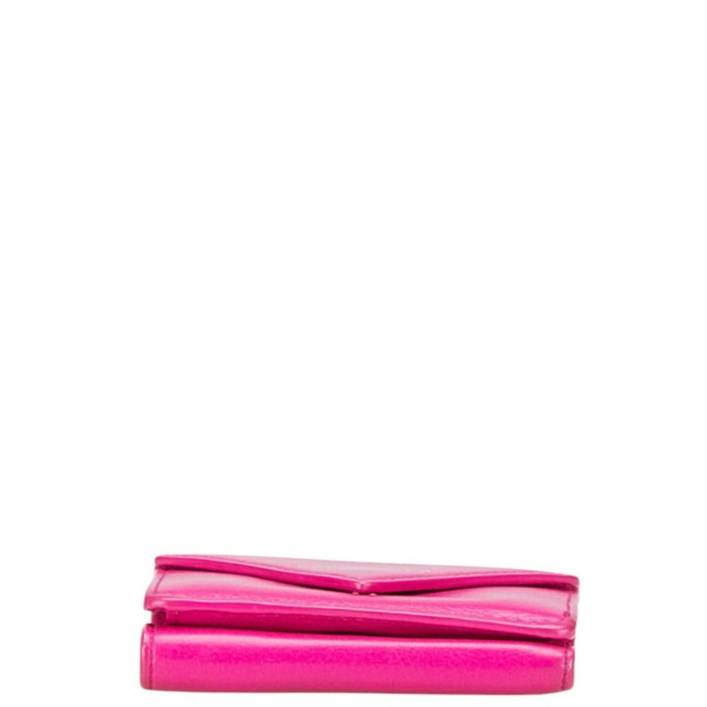 Balenciaga Paper Mini Wallet, Tri-fold Compact 391446, Pink Leather, Women's, BALENCIAGA