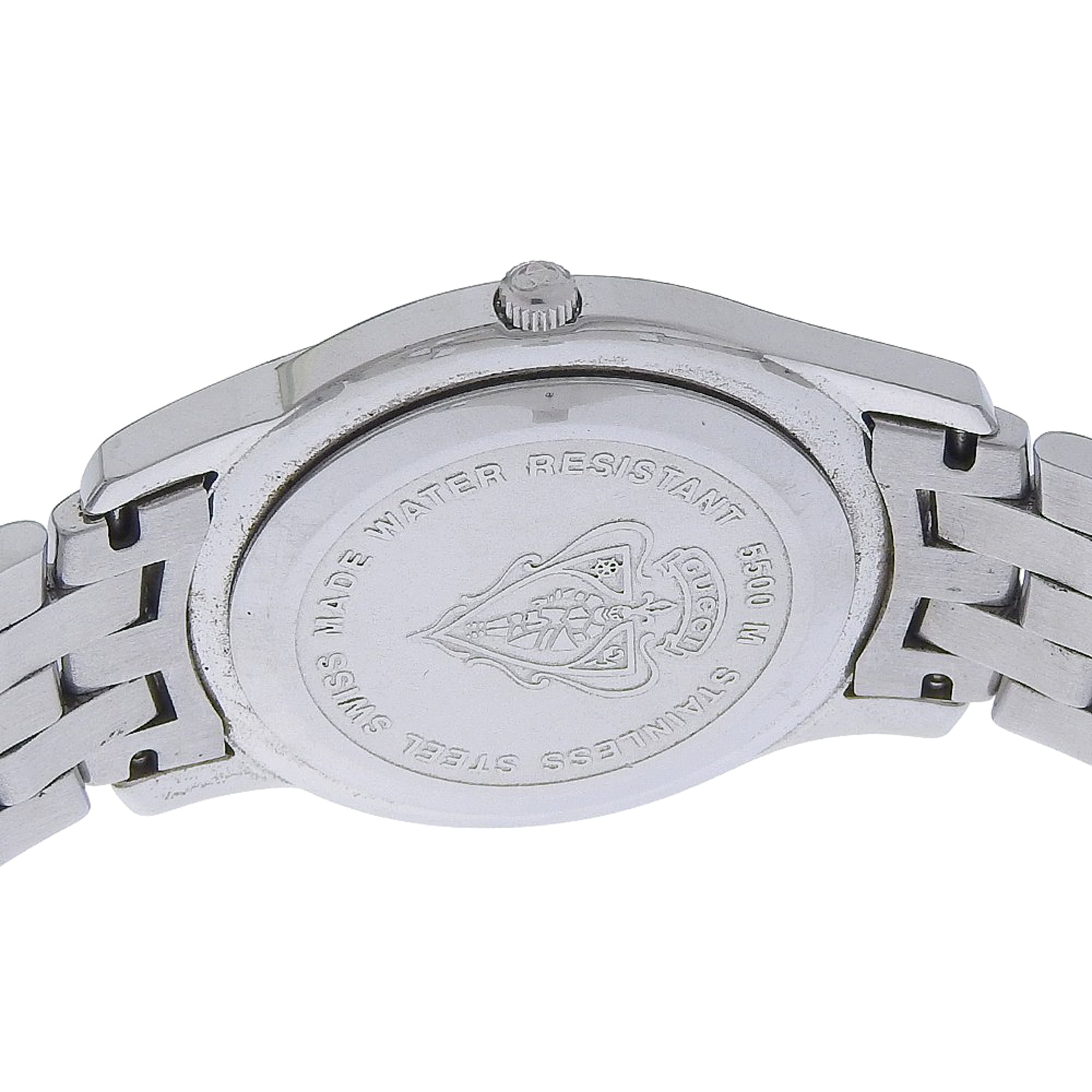 Gucci G-Class Watch 5500M Stainless Steel Quartz Analog Silver Dial Men's — Good
