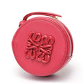 LOEWE Cookie Pouch Mini Coin Case Leather Pink S-159567