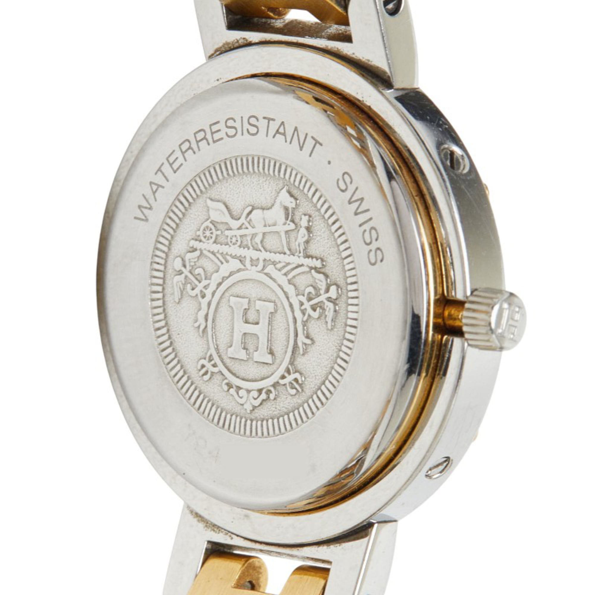 Hermes Clipper Watch CL4.220 Quartz White Dial Stainless Steel Women's HERMES — Good