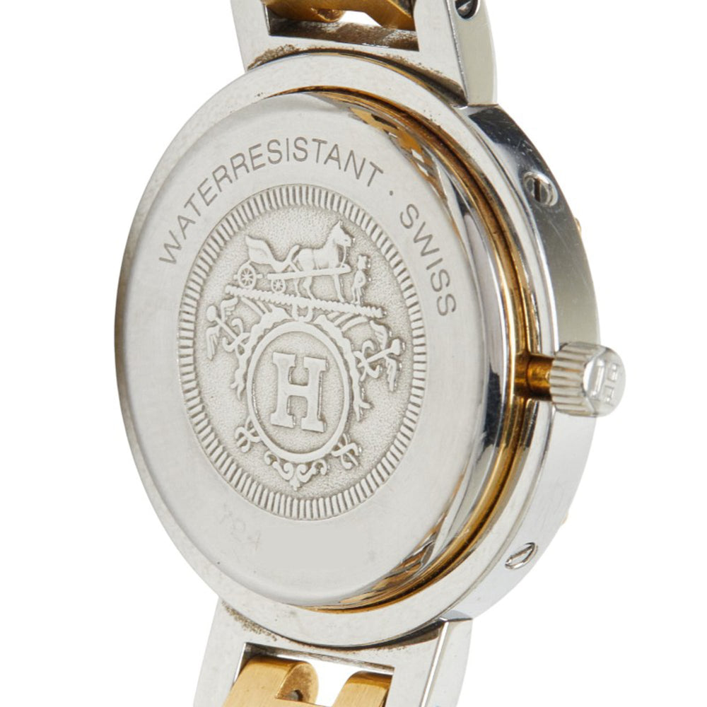 Hermes Clipper Watch CL4.220 Quartz White Dial Stainless Steel Women's HERMES — Good