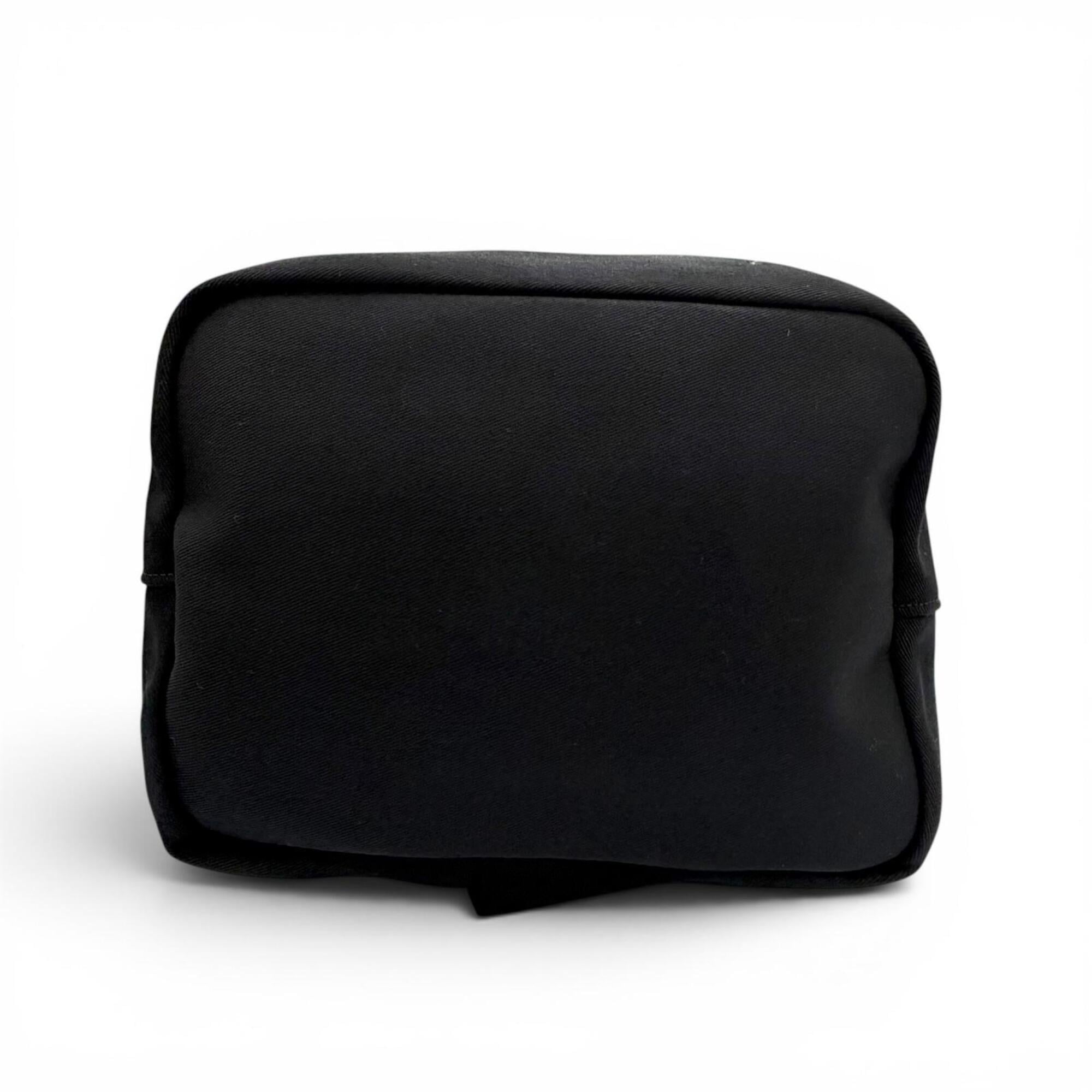Yves Saint Laurent SAINT LAURENT PARIS 734682 Canvas Leather Rive Gauche Sling Bag with Pouch, One-Shoulder Bag, Black, Made in Italy, Men's, Dust — Like New