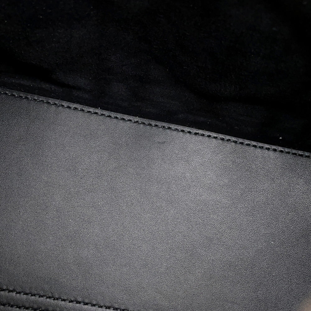 Christian Dior Macro Cannage Toujours Medium Leather Handbag M2821OSNW_M900 Black Women's — Like New