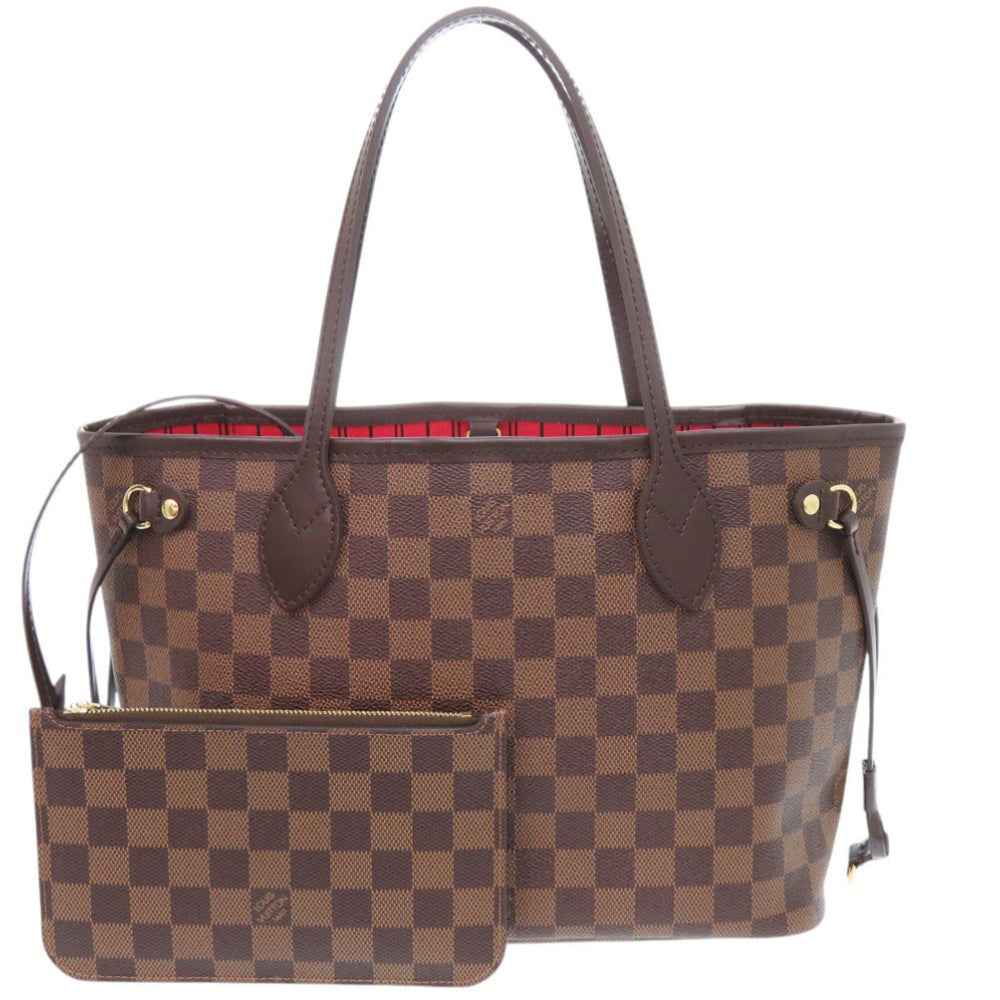 Louis Vuitton Neverfull PM Handbag with Pouch, Damier N41359 Cerise Tote Bag LV 0086 LOUIS VUITTON — Like New