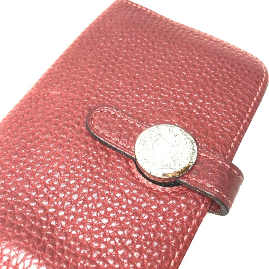 HERMES Dogon Coin Purse Wallet/Coin Case Togo Women's Red Rouge H