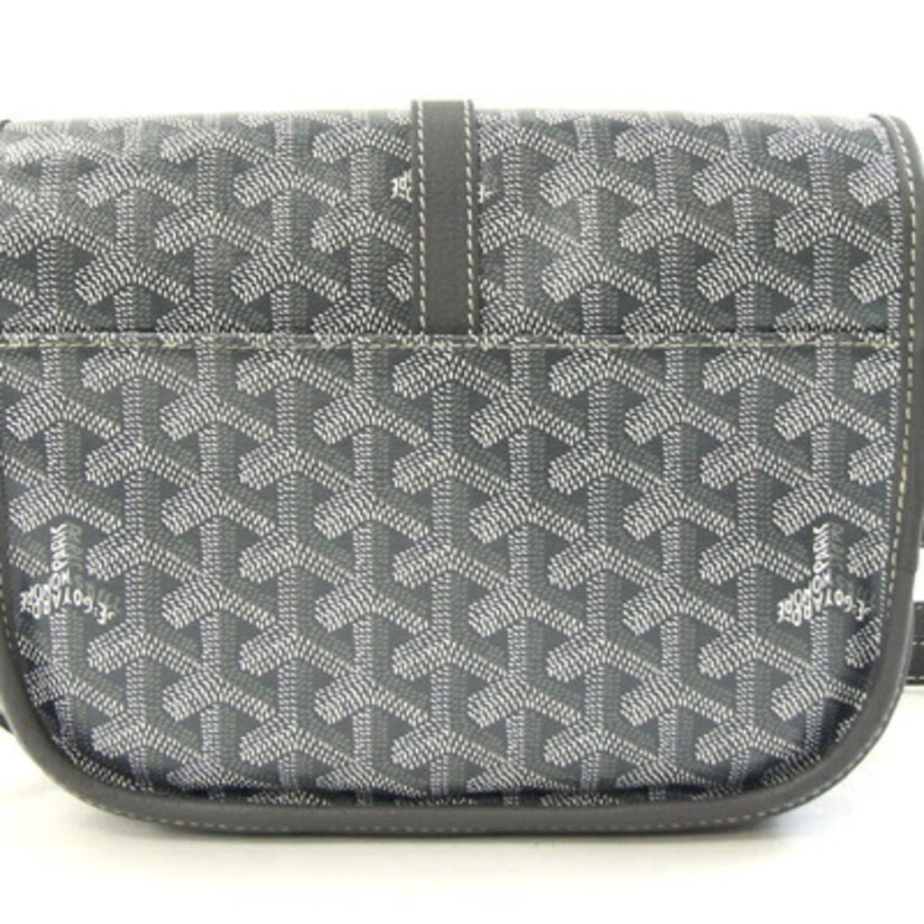Goyard Belvedere Shoulder Bag BELVE3PMLTY51CG51P Gray Toile Leather Crossbody for Women