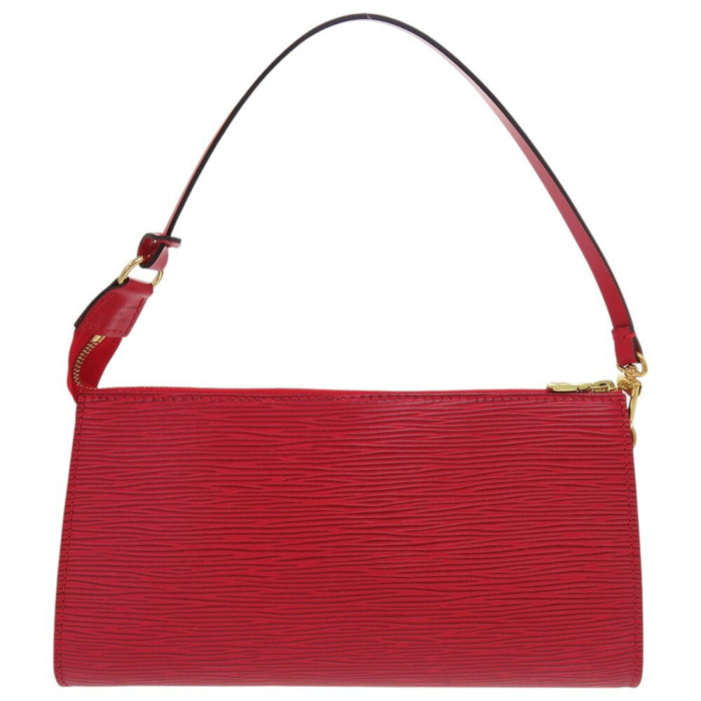 Like new Louis Vuitton Pochette Accessory Pouch Epi M52947 Castilian Red LV 0457LOUIS VUITTON — Like New