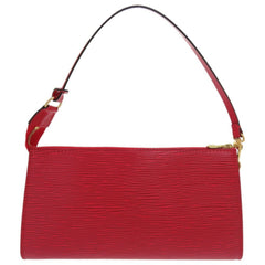 Like new Louis Vuitton Pochette Accessory Pouch Epi M52947 Castilian Red LV 0457LOUIS VUITTON — Like New