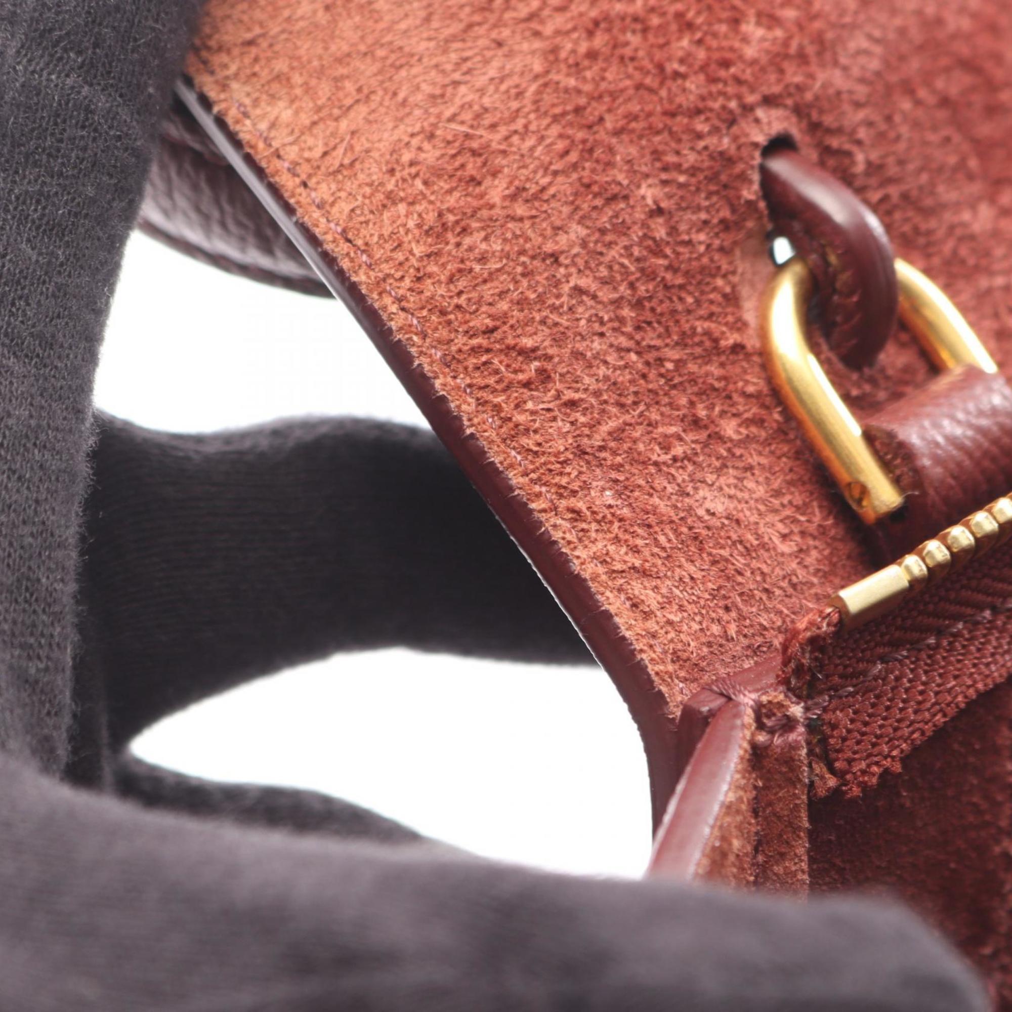 Celine BELT BAG NANO handbag, leather, women's, burgundy