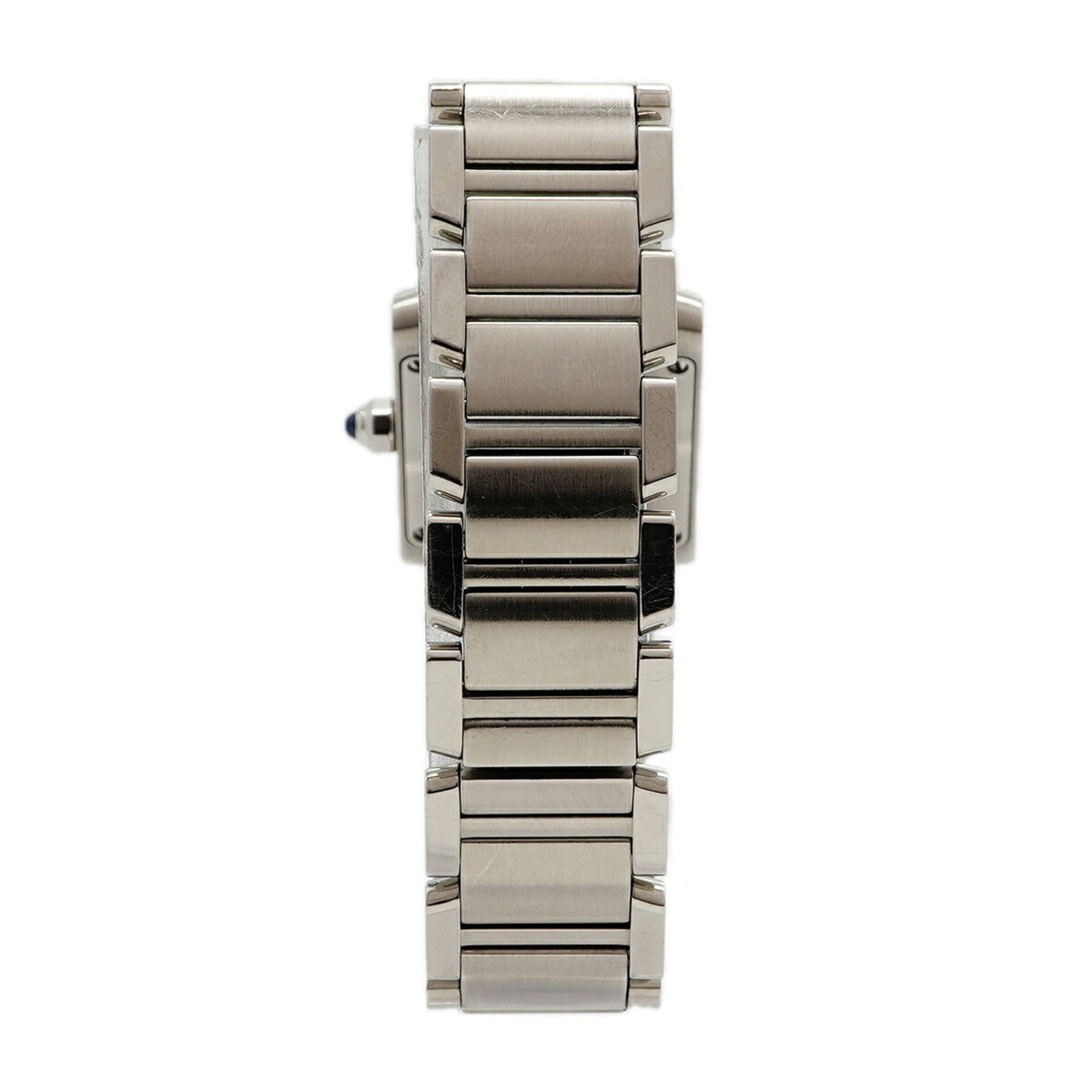 Cartier Tank Française SM Diamond WE110006 Silver Dial Women's Watch — Good