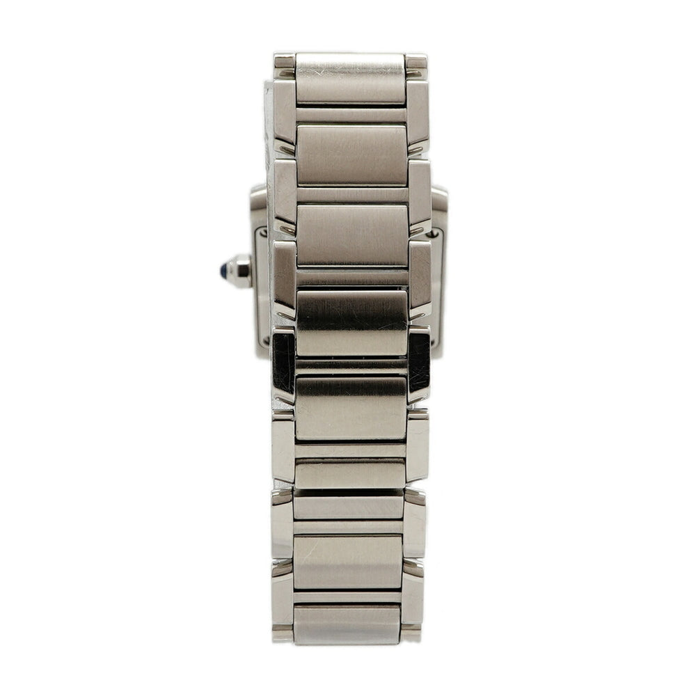 Cartier Tank Française SM Diamond WE110006 Silver Dial Women's Watch — Good