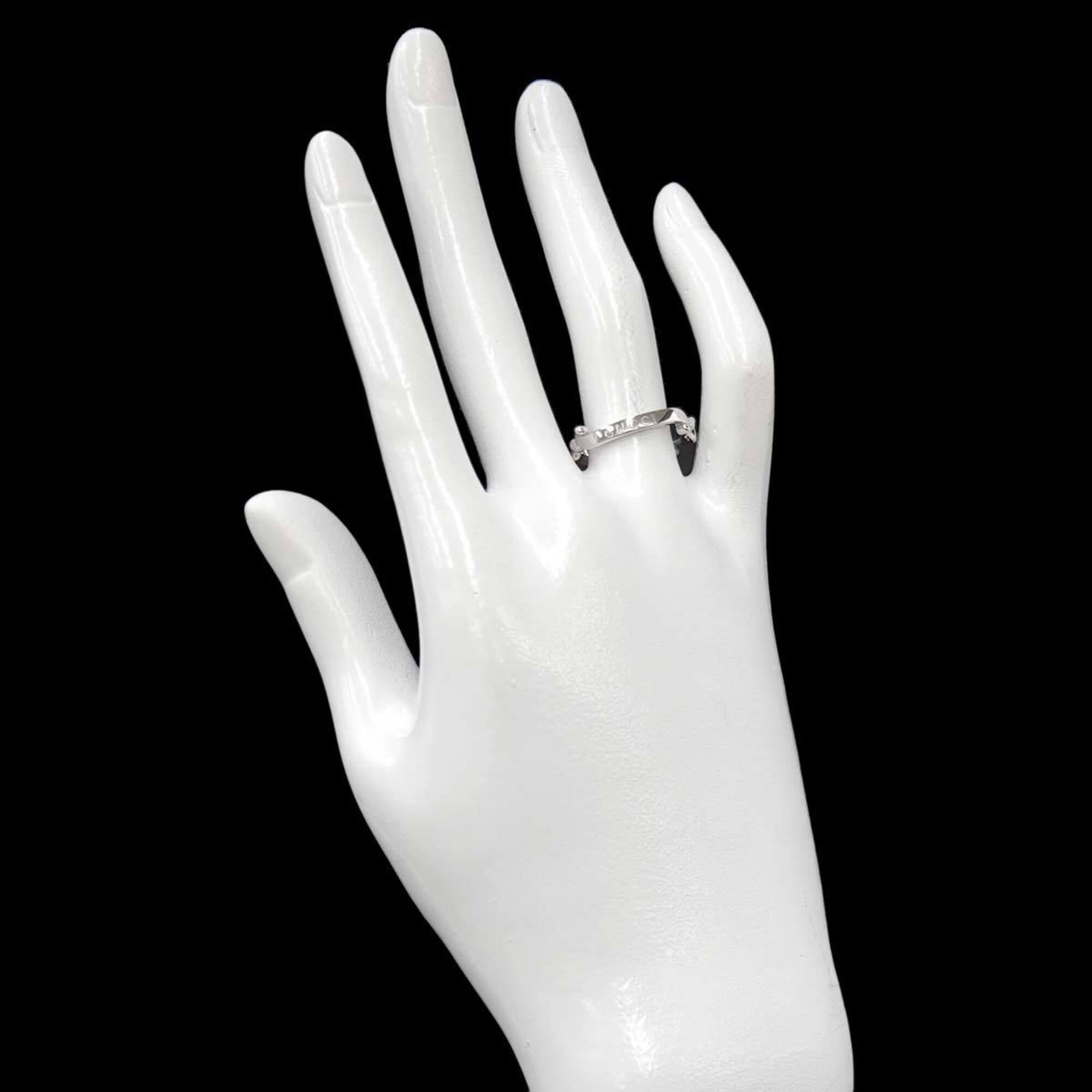 Gucci #12 Ring, Platinum (Pt) — Like New