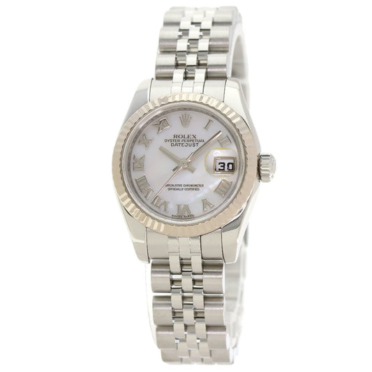 Rolex 179174NR Datejust 10-Piece Diamond Watch in Stainless Steel/SS/18K White Gold for Women