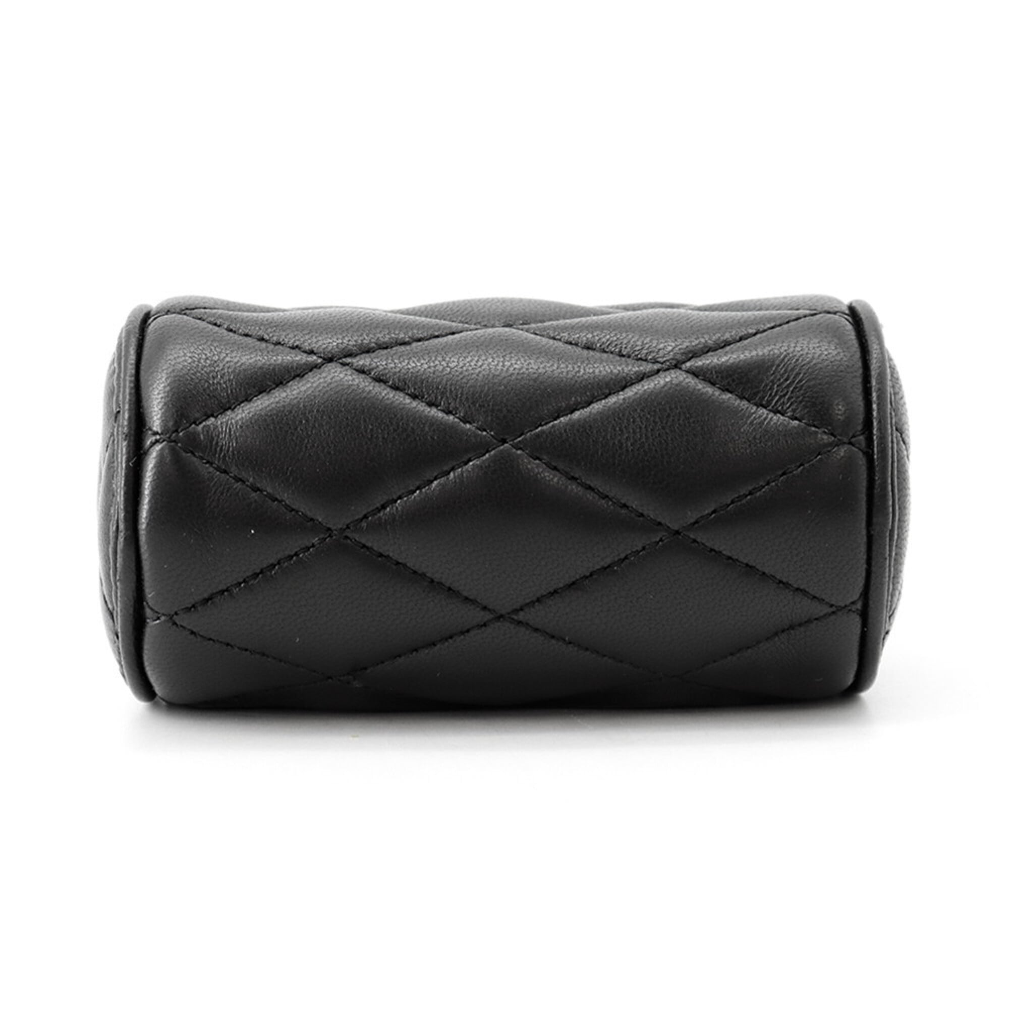 Yves Saint Laurent Saint Laurent Paris Chain Shoulder Bag Micro Third Tube Lambskin 796296 AAAJU 1000 Handbag Black Women's SAINT LAURENT PARIS — Like New