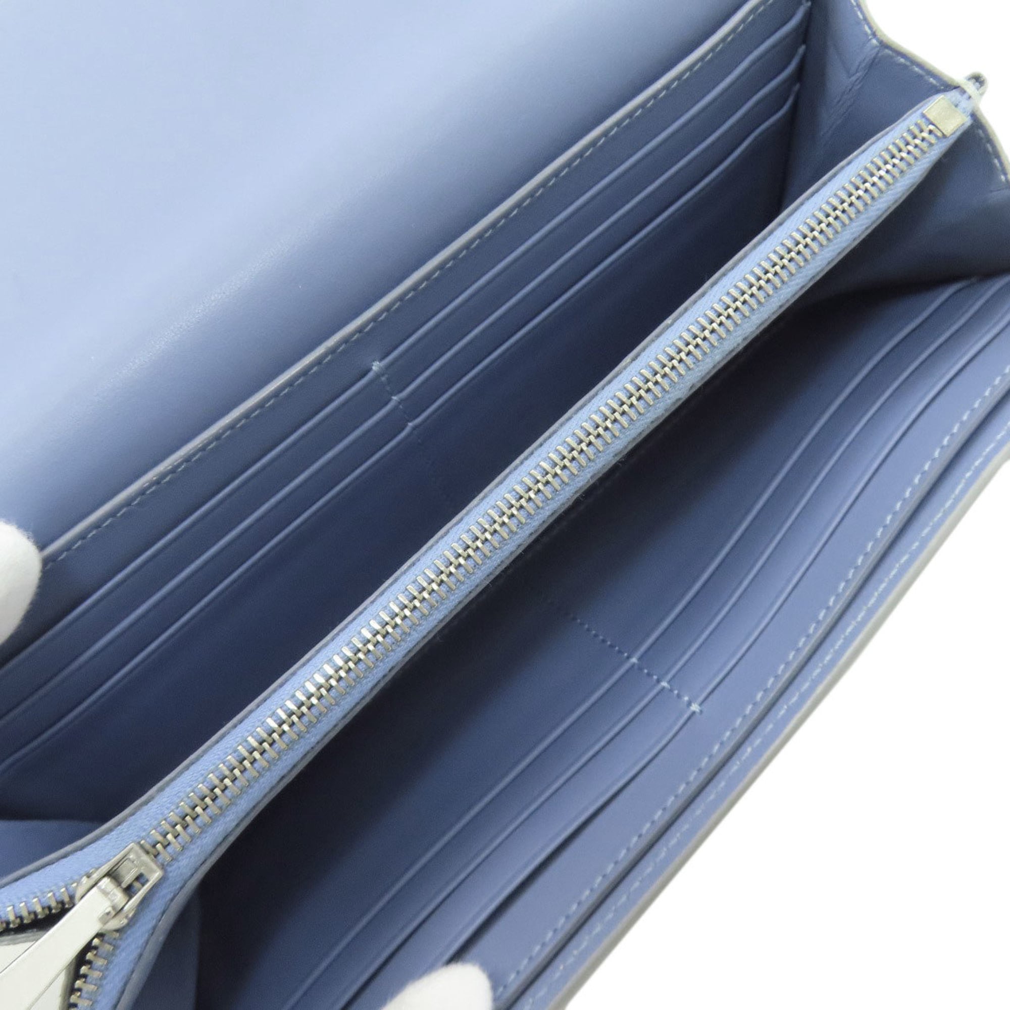 Celine logo long wallet leather women's CELINE