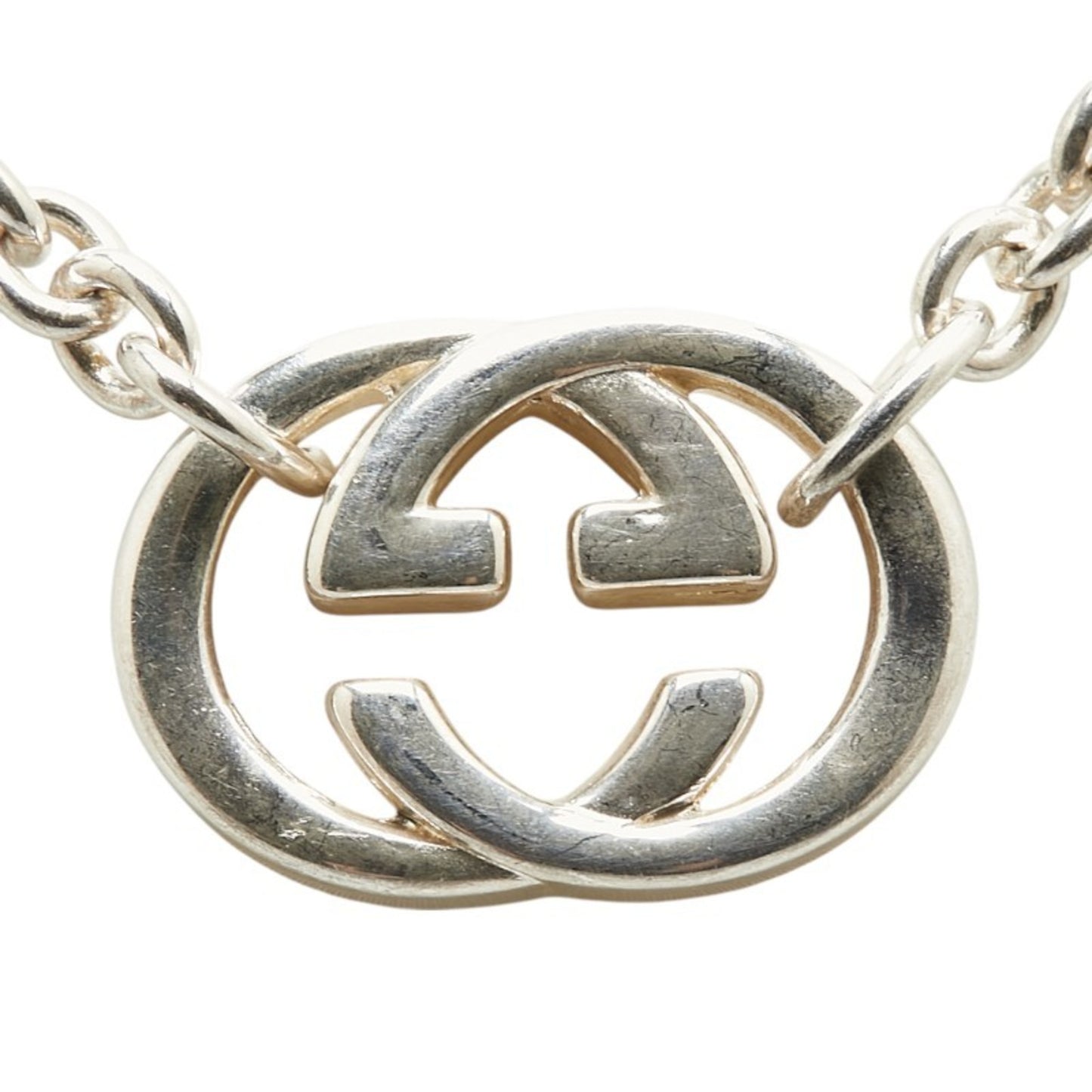 Gucci Interlocking G Chain Necklace 190489 J8400 8106 SV925 Silver Women's GUCCI