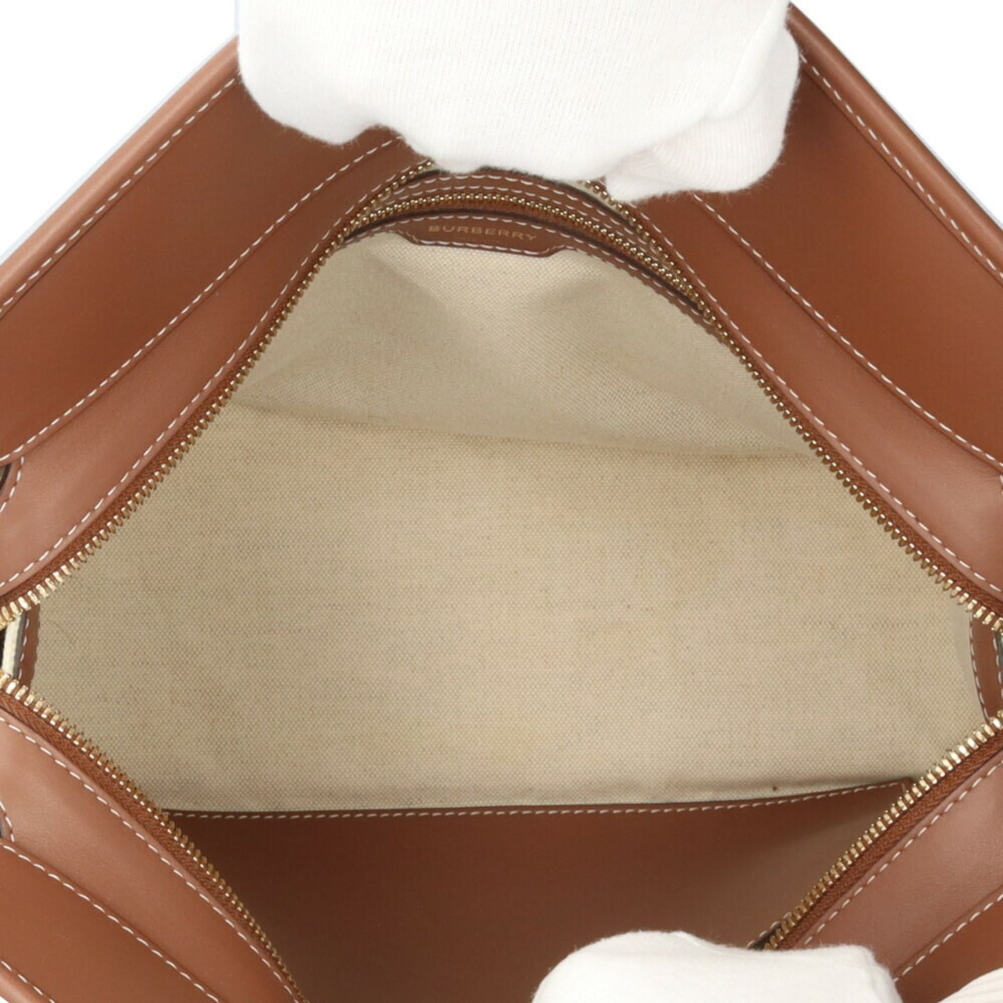 Burberry Pocket Shoulder Bag Canvas 8036784 Beige Women's BURBERRY 2way