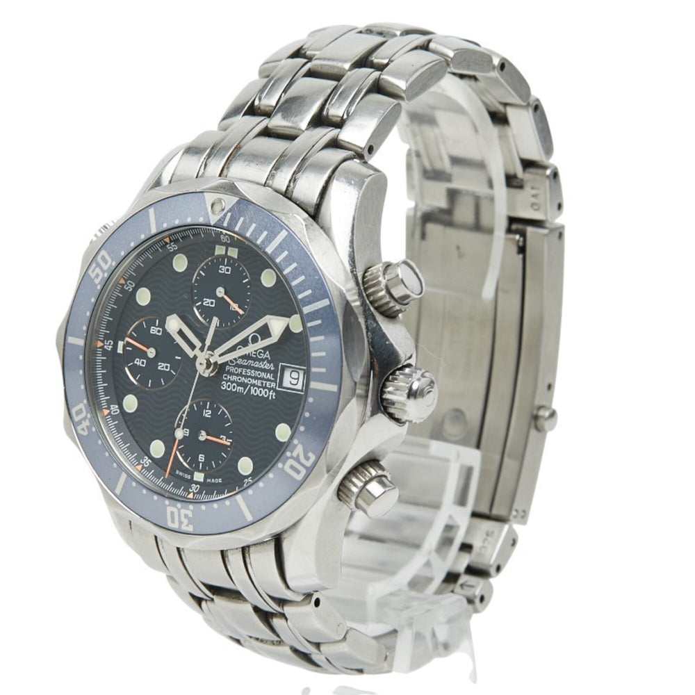 Omega Seamaster 300M Chronograph Watch 2599.80 Automatic (with manual winding) Navy Dial Stainless Steel Men's OMEGA — Good