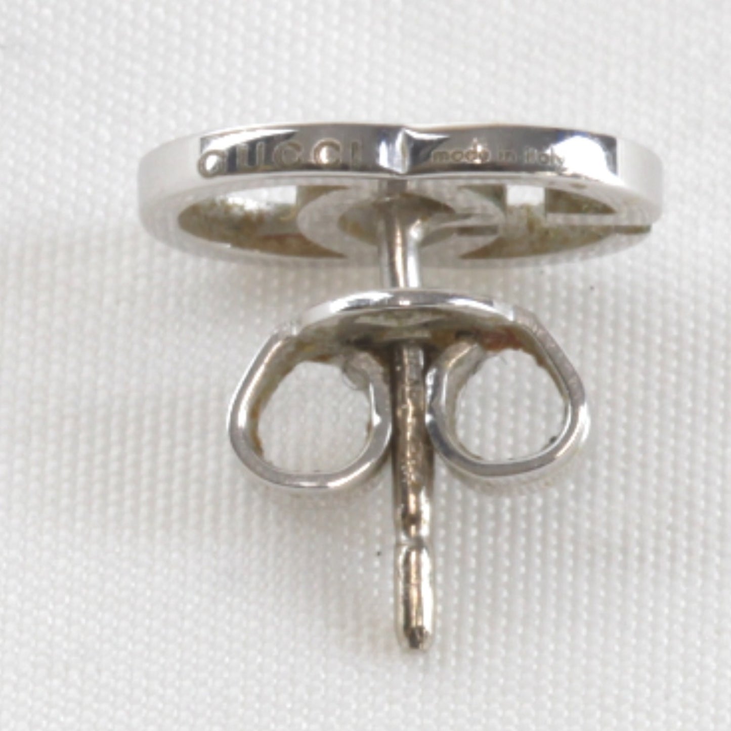 18K GUCCI GG Running 750 Earrings