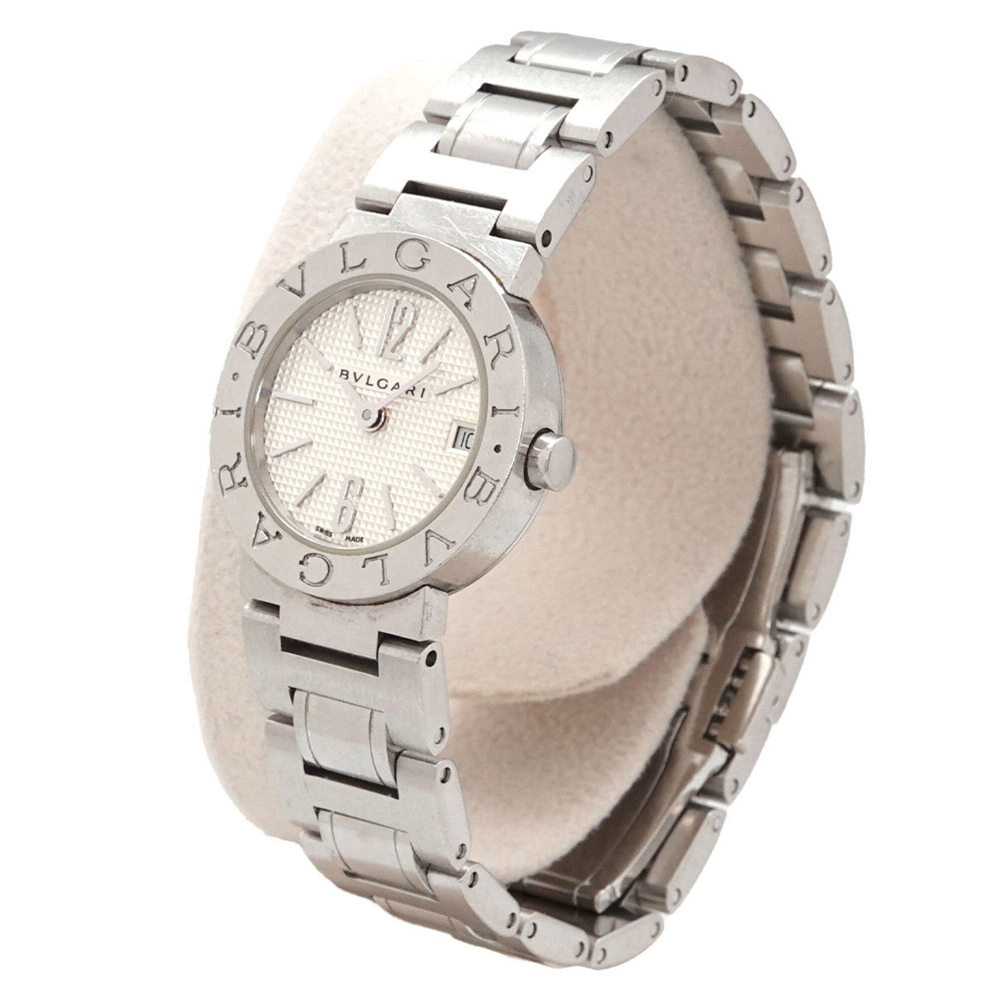 BVLGARI BB23SS Women's Watch Date Silver Quartz — Very Good