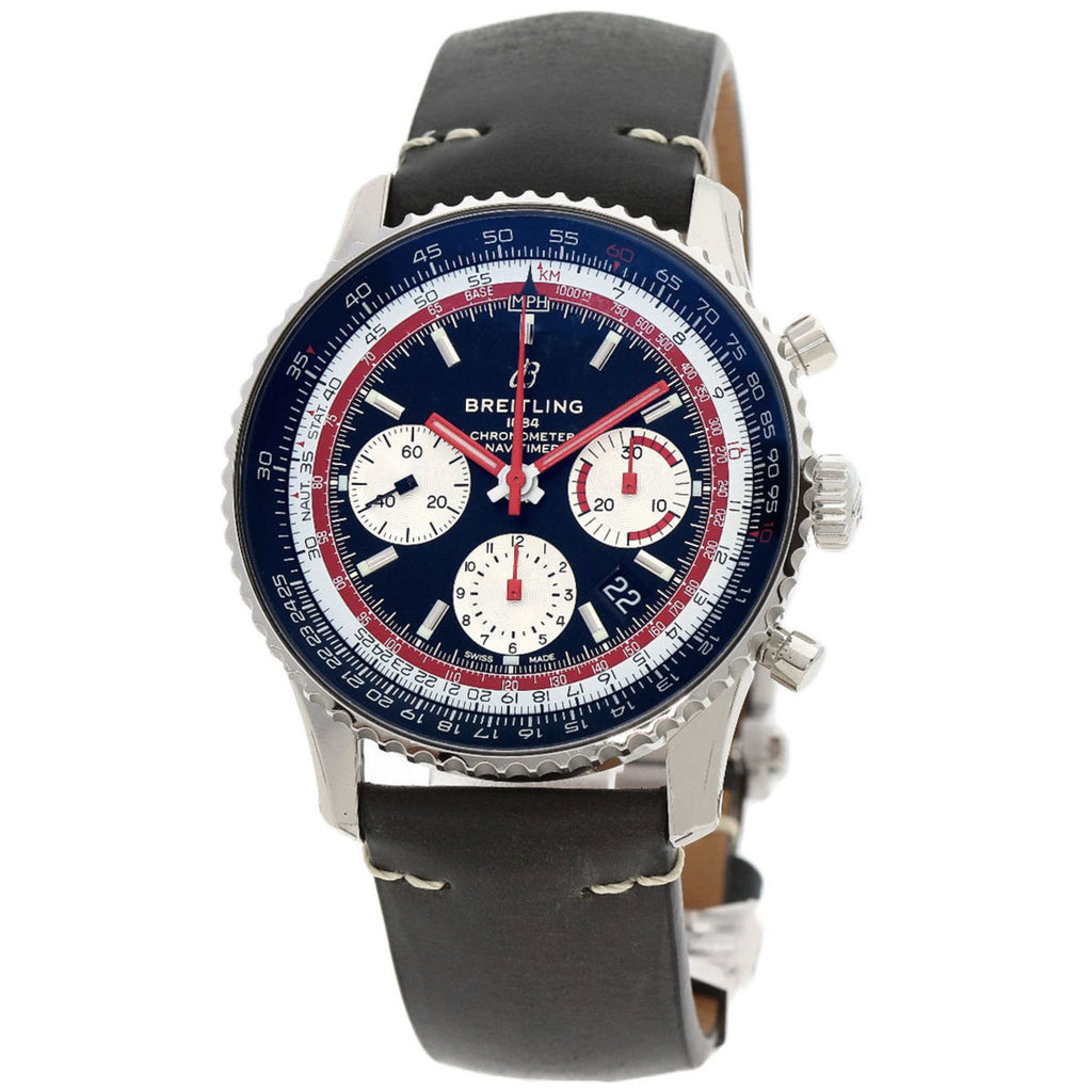 Breitling Navitimer B01 Chronograph 43 Stainless Steel/Leather Men's Watch AB0121B1B1X2