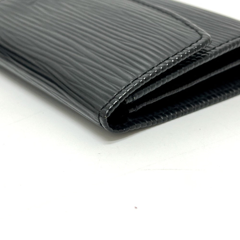 LOUIS VUITTON M63412 Porte Monnaie Surple Wallet with Coin Purse, Epi Leather, Women's, Noir