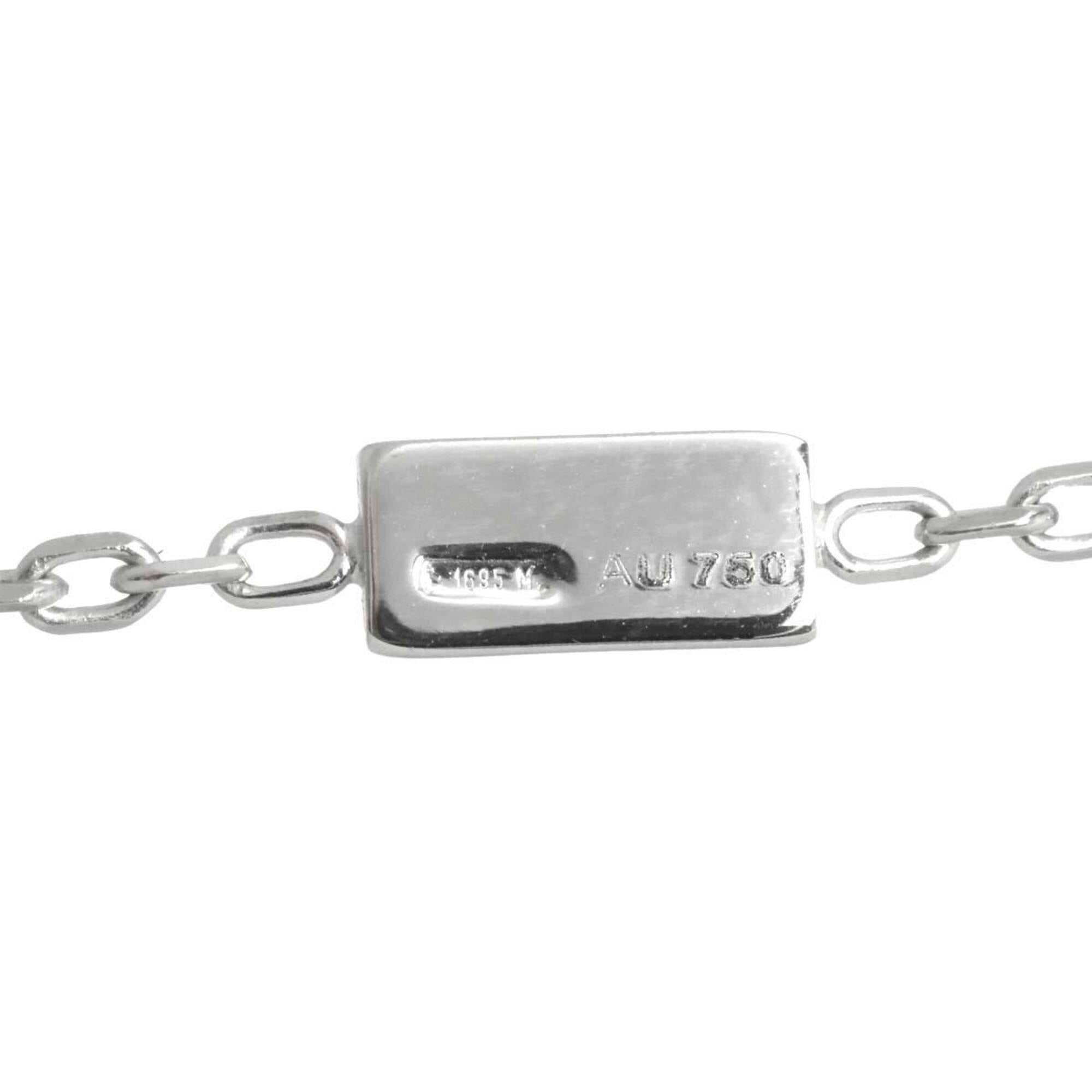 Gucci Separate Cross Necklace 48cm 18K WG White Gold 750 — Like New