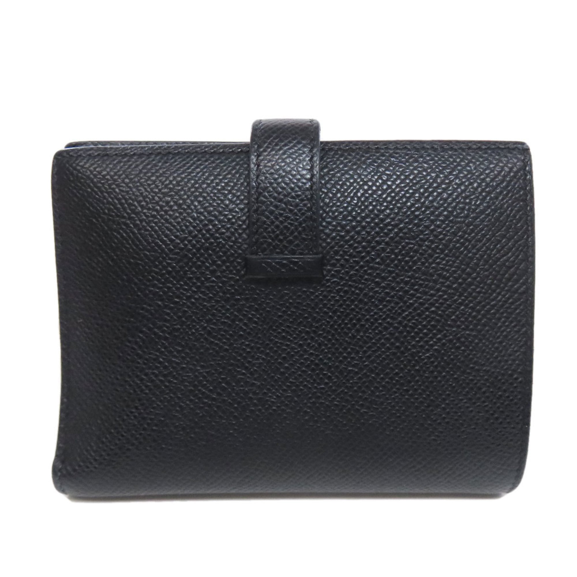 Hermes Hermès Bearn Compact Bifold Wallet with Gold Hardware, Epson, Women's