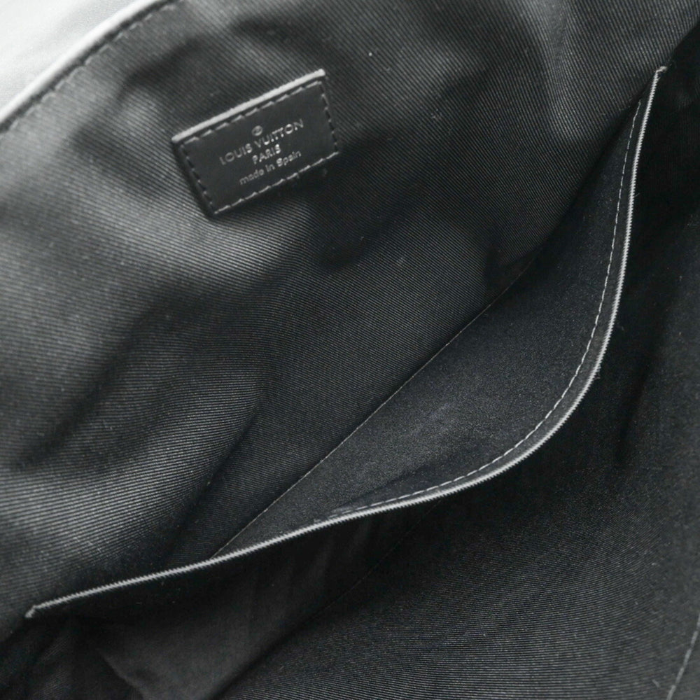 LOUIS VUITTON District MM NM Shoulder Bag, Monogram Eclipse, Black, Men's, M44001 — Like New