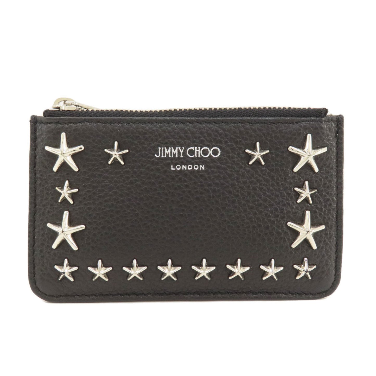 Jimmy Choo Star Motif Coin Case Leather Women's