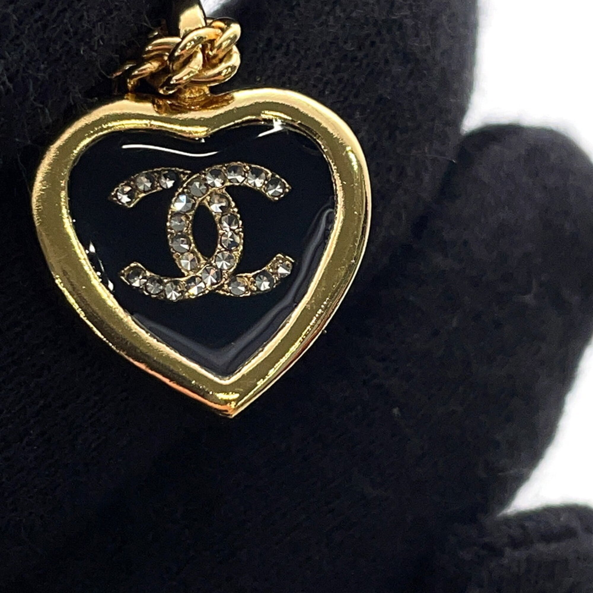 Chanel Necklace Coco Mark Heart F25 B ABG318 CHANEL Women's NECKLACE — Like New