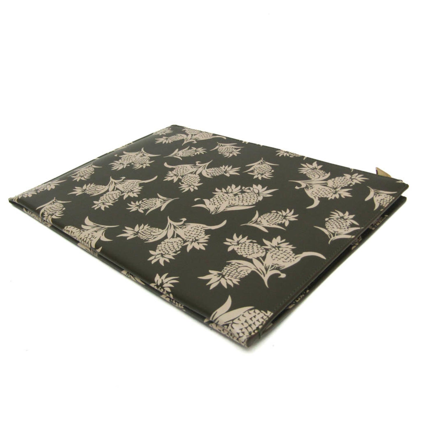 Saint Laurent Pineapple Pattern 397294 Women's Leather Clutch Bag Beige,Khaki