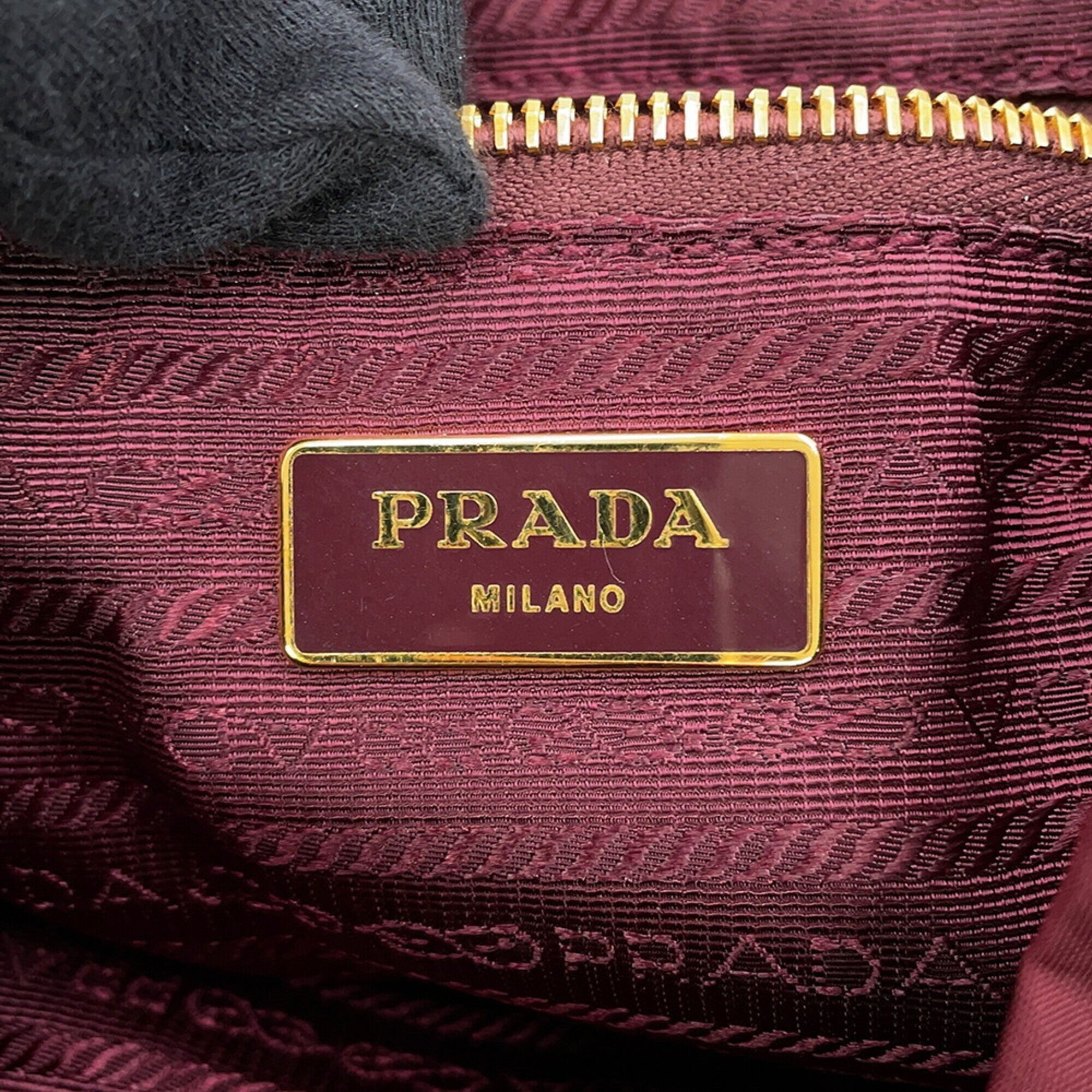 Prada Triangle Backpack, Nylon & Saffiano Leather, BZ0030, PRADA Handbag — Like New