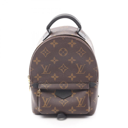 Louis Vuitton Palm Springs Mini Backpack, M44873, Coated Canvas and Leather with Monogram Print, Women's, Brown Black