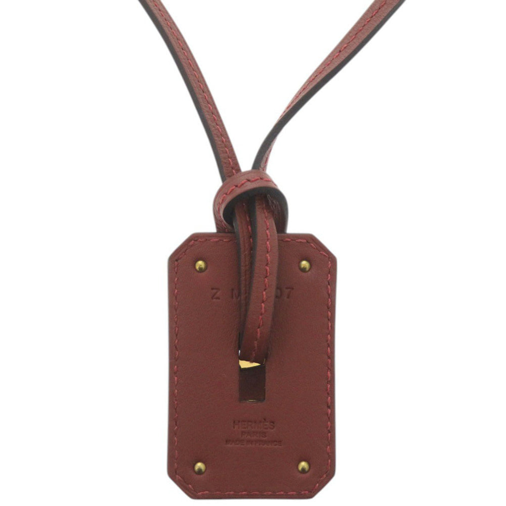 Hermes Like new Hermès O'Kelly GM Swift Rouge H Leather Pendant Necklace in Red with Gold Hardware and Z Stamp (Made 2021) 1564 — Like New