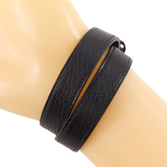 Hermes Kelly Bracelet Double Tour, Monochrome Chevre Leather, 2024 Model, Black, Approx. 18.2g, Women's — Like New