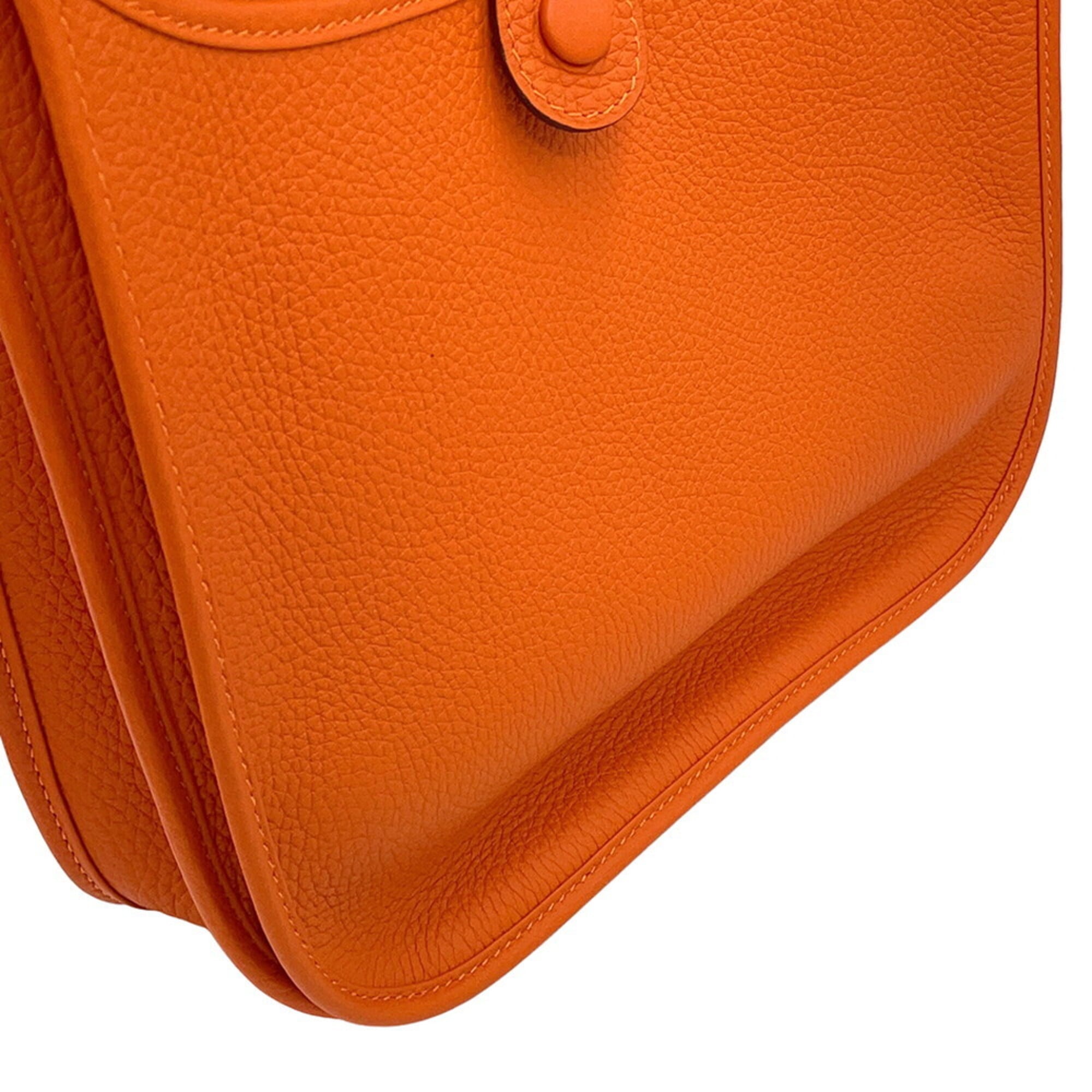 Hermes Evelyne 3 PM Shoulder Bag, Feu, Taurillon Clemence Leather, B Stamp, HERMES, Evelyne, Handbag, Women's, HERMES — Like New