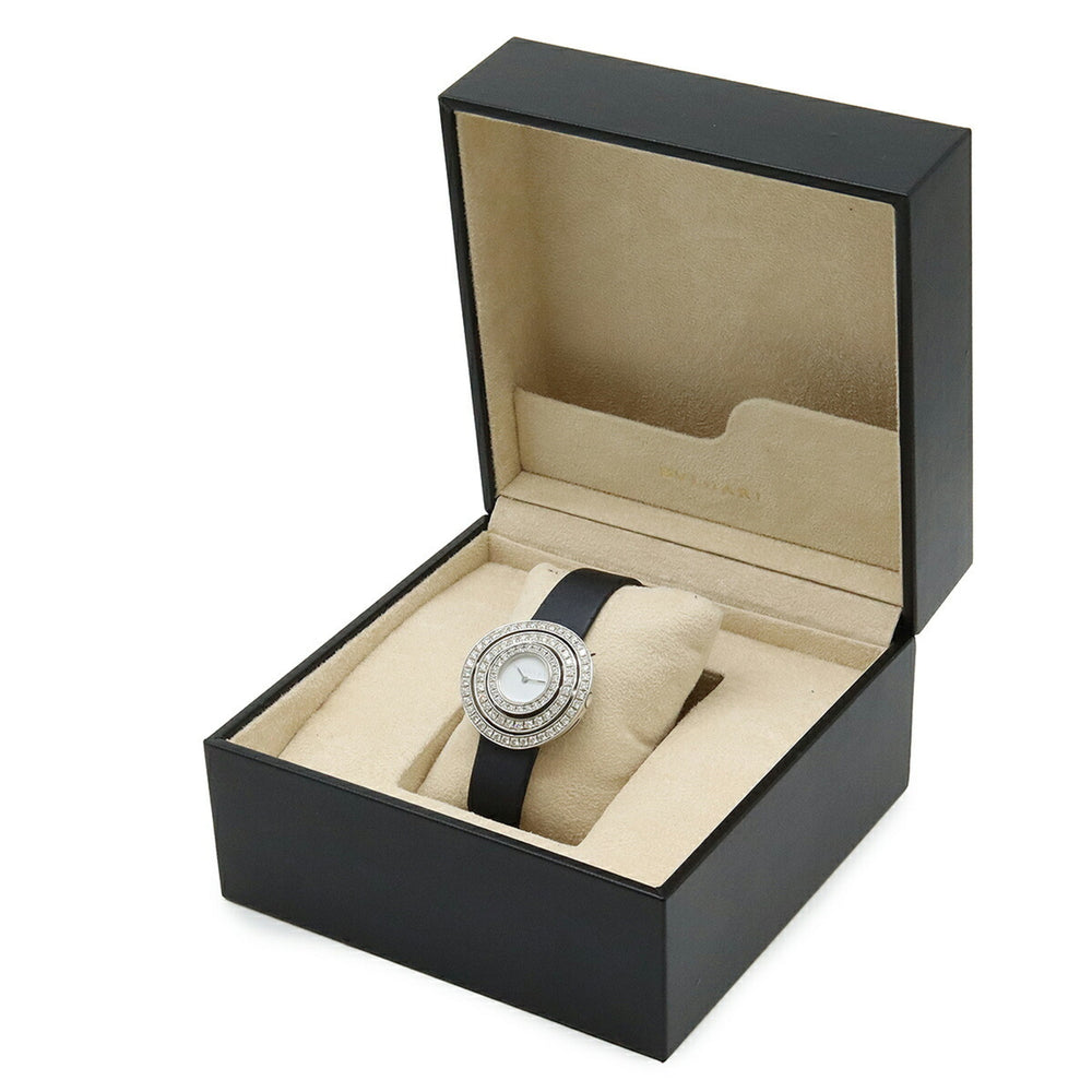 BVLGARI Astrale Cerchi White Dial Diamond Bezel Women's Quartz Watch AEW36G — Good