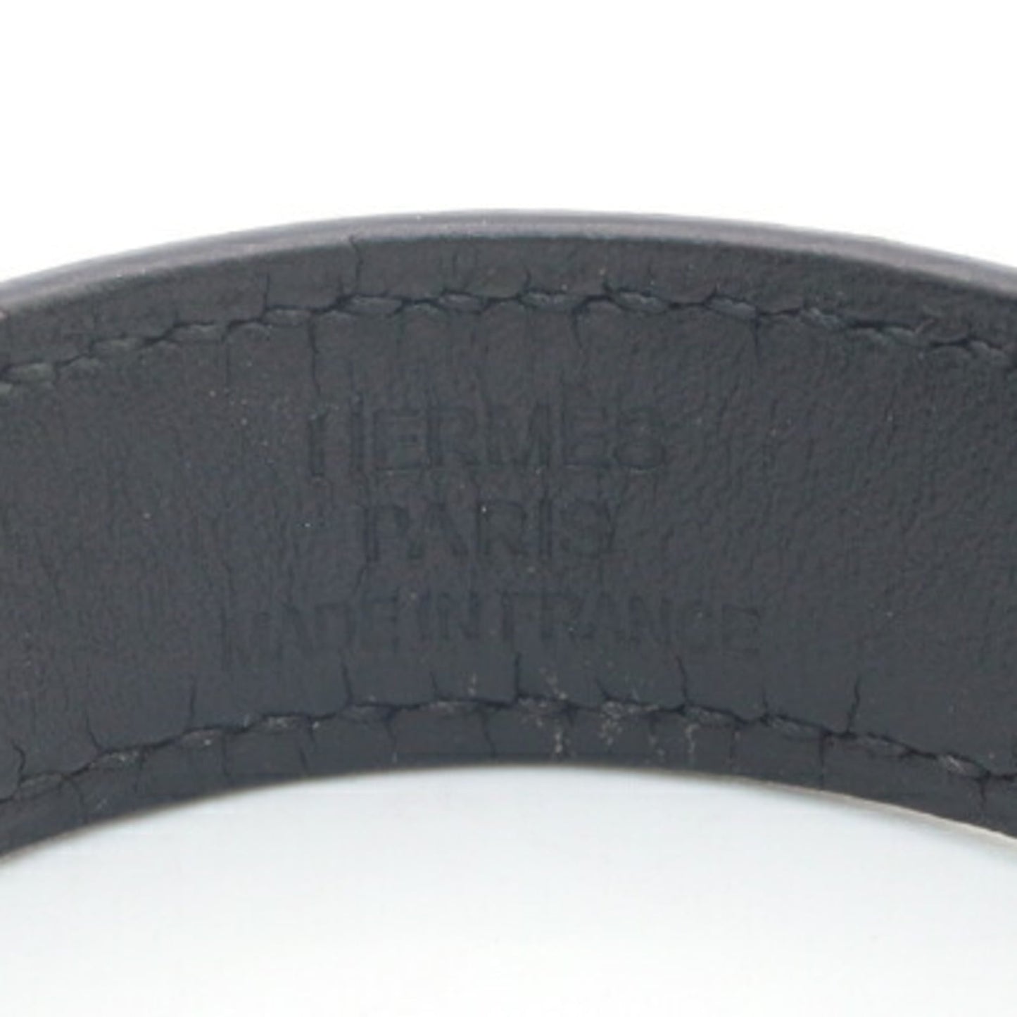 Hermes Pavan Black Bracelet, K Stamp, 2007, Women's Bangle, HERMES